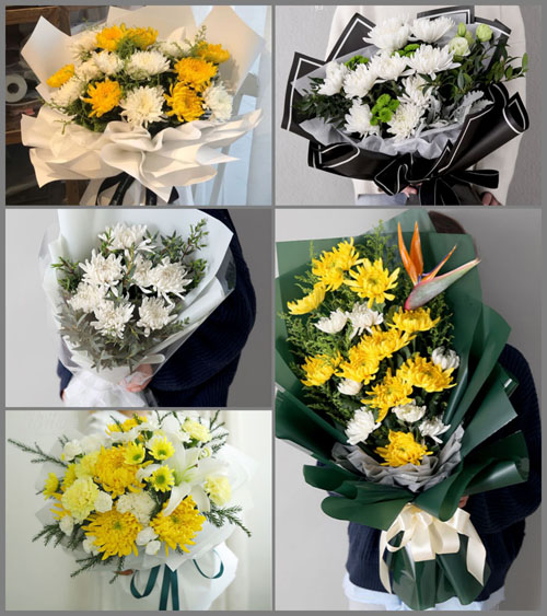 广东潮州市潮安区归湖镇白藤坑村白事花束代送